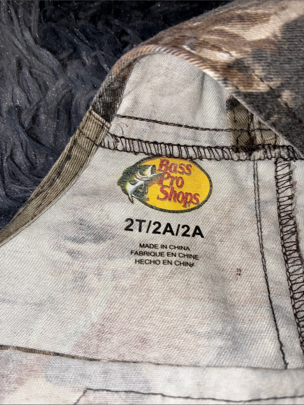 Kids Camo Overalls - 2t Camouflage bass pro shop - Picture 8 of 8